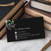 Carte De Visite Modern Handwritten Script Graduate Name Card