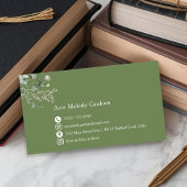 Carte De Visite Modern Handwritten Script Graduate Name Card