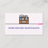 Carte De Visite Modern handyman construction custom logo (Devant)