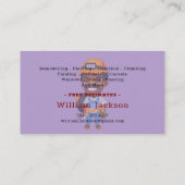 Carte De Visite Modern handyman construction custom logo (Dos)