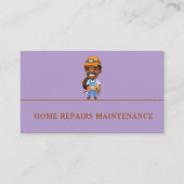 Carte De Visite Modern handyman construction custom logo (Devant)