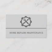 Carte De Visite Modern handyman construction custom logo (Devant)