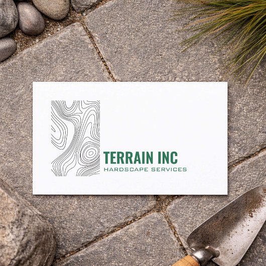 Carte De Visite Modern Hardscape Contractor Minimal Design