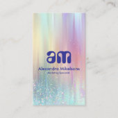 Carte De Visite Modern Holographic Creative Branding (Devant)