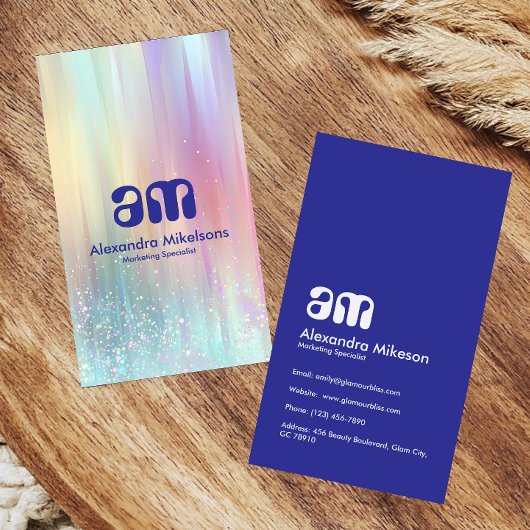 Carte De Visite Modern Holographic Creative Branding