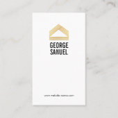 Carte De Visite Modern Home Design Custom Abstract Logo (Devant)