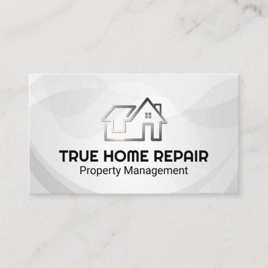 Carte De Visite Modern Home Logo | Property Repair (Devant)