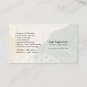 Carte De Visite Modern House Cleaning Maid Service Housekeeping (Dos)