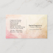 Carte De Visite Modern House Cleaning Maid Service Housekeeping (Dos)