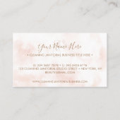 Carte De Visite Modern House Cleaning Service & Maid (Dos)