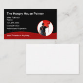 Carte De Visite Modern House Painter Unique (Devant / Derrière)