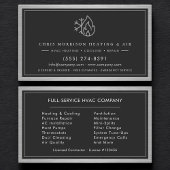 Carte De Visite Modern HVAC Technician QR Code