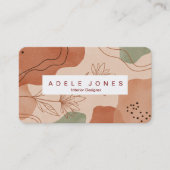 Carte De Visite Modern Iconic Botanical Business Card | Editable  (Devant)