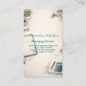 Carte De Visite Modern Insurance Advisor Professional  (Dos)