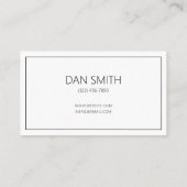 Carte De Visite Modern Interior Designer Business Card (Dos)