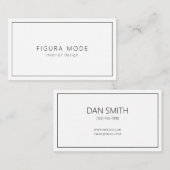Carte De Visite Modern Interior Designer Business Card (Devant / Derrière)