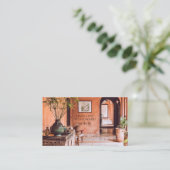 Carte De Visite Modern Interior Designer Photo (Debout devant)