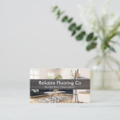 Carte De Visite Modern Interior Photo & Dark Wood Flooring (Debout devant)