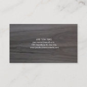 Carte De Visite Modern Interior Photo & Dark Wood Flooring (Dos)