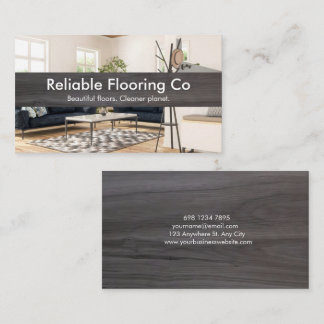 Carte De Visite Modern Interior Photo & Dark Wood Flooring