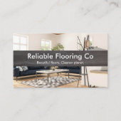 Carte De Visite Modern Interior Photo & Dark Wood Flooring (Devant)