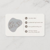 Carte De Visite Modern Iridescent Pearl  (Dos)