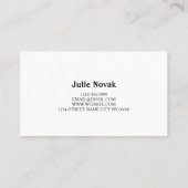 Carte de visite Modern Lashes & Brows (Dos)