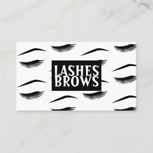 Carte de visite Modern Lashes & Brows (Devant)