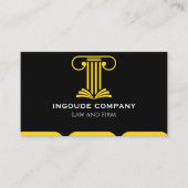 Carte De Visite Modern Law & Justice Business Card | Attorney  (Devant)