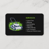 Carte De Visite Modern Lawn Care and Maintenance (Dos)