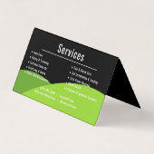 Carte De Visite Modern Lawn Care Landscaping (Dos)