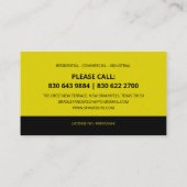 Carte De Visite Modern Lightbulb Electrician | Electrical Services (Dos)