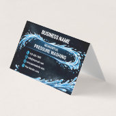Carte De Visite Modern Liquid Entity Residential Pressure Washing (Devant)