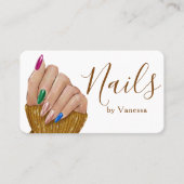 Carte De Visite Modern Manicurist Design Clean Nail Artist (Devant)