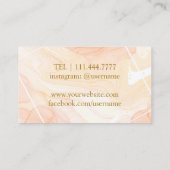 Carte De Visite Modern Marble Wine Bartender Sommelier Busine (Dos)