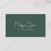 Carte De Visite Modern Minimal Professional Business Photo QR Code (Devant)