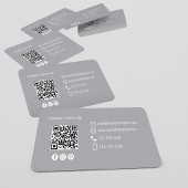 Carte De Visite Modern Minimal QR Code Photo Contact Card
