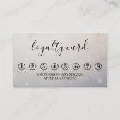 Carte De Visite Modern Minimalist Black & White Loyalty Card (Devant)