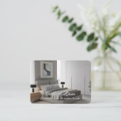 Carte De Visite Modern Minimalist Interior Photo | Vacation Rental (Debout devant)