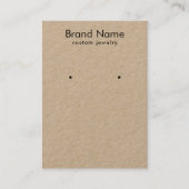 Carte De Visite Modern Minimalist Kraft Jewelry Display Card (Devant)
