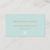 Carte De Visite Modern Minimalist Luxury Chic Stylish Professional (Dos)