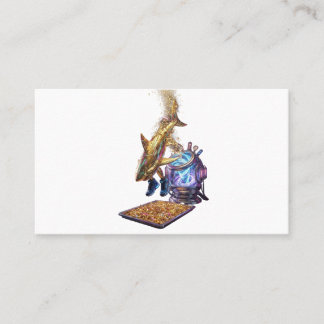 Carte De Visite Modern Minimalist Luxury Cyber Shark - Neon Aesthe