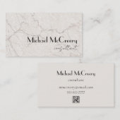 Carte De Visite Modern Minimalist Masculine Luxury Professional (Devant / Derrière)