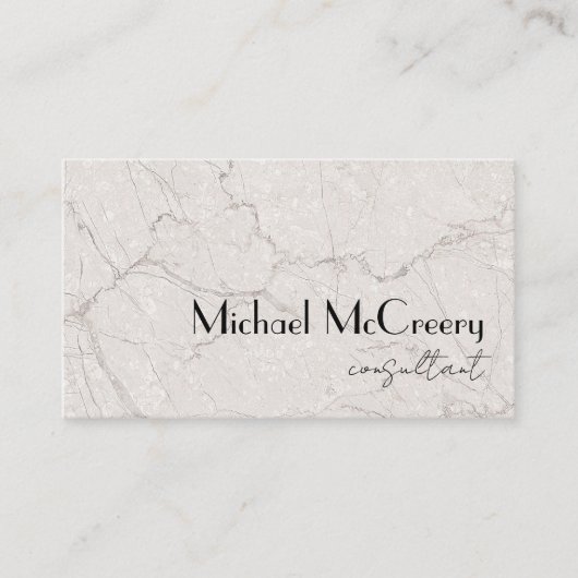 Carte De Visite Modern Minimalist Masculine Luxury Professional (Devant)