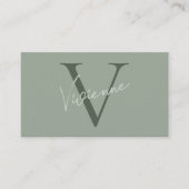 Carte De Visite Modern Minimalist Monogram Professional Marketing  (Devant)