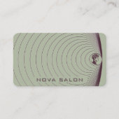 Carte De Visite Modern Minimalist Nested Circular Fine Lines (Devant)