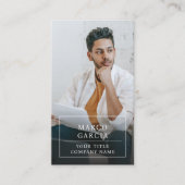 Carte De Visite Modern Minimalist Professional Business Photo (Devant)