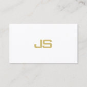 Carte De Visite Modern Minimalist Professional Elegant Monogram (Dos)