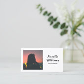 Carte De Visite Modern Minimalist Professional Photographer  (Debout devant)