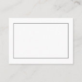 Carte De Visite Modern Minimalist Professional Simple (Dos)